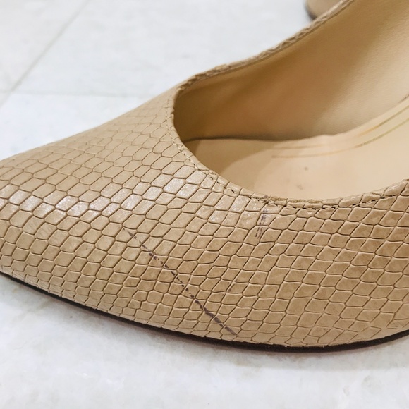 COLE HAAN {10.5} Pumps in Nude Faux Snakeskin - Picture 8 of 13